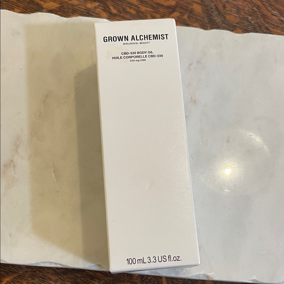 Grown Alchemist CBD-350 Body Oil in White Packaging